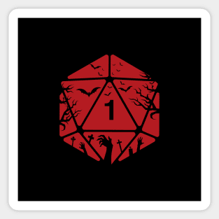 Dungeon Armory Halloween Special Spooky Polyhedral D20 Dice Sticker